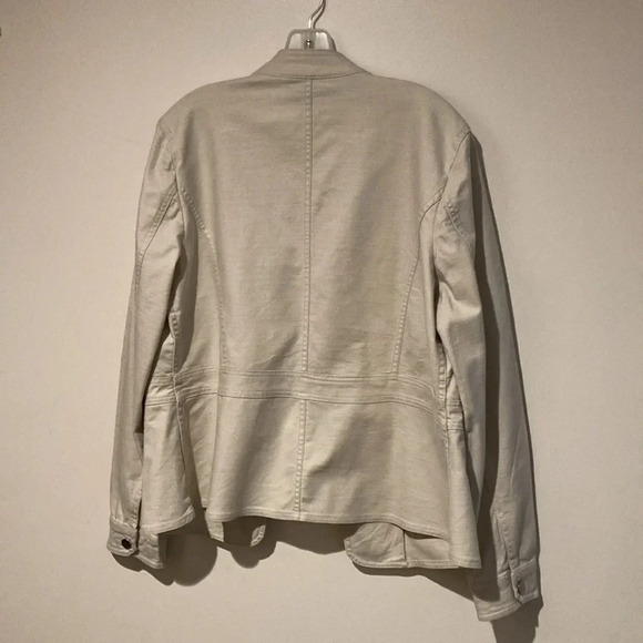 Style & Co jacket women’s large off white - Picture 4 of 7